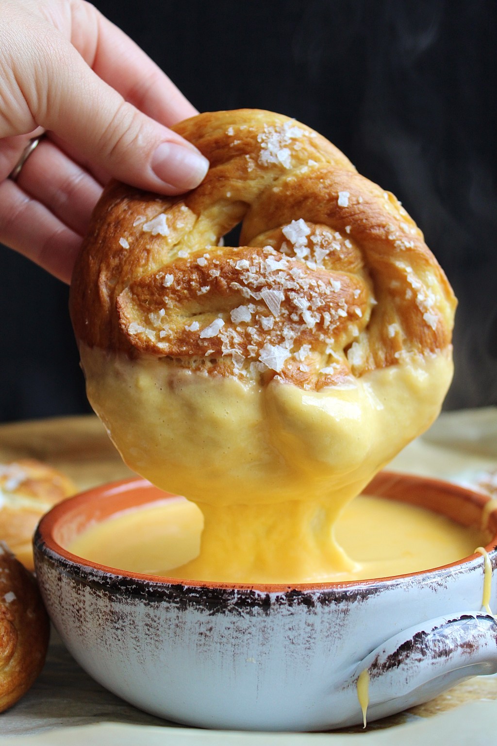 Homemade Soft Pretzels with Beer&nbsp;Cheese
