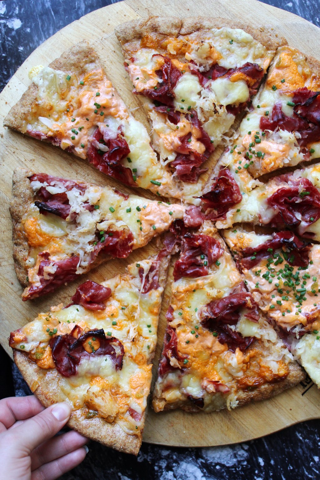 Reuben Pizza
