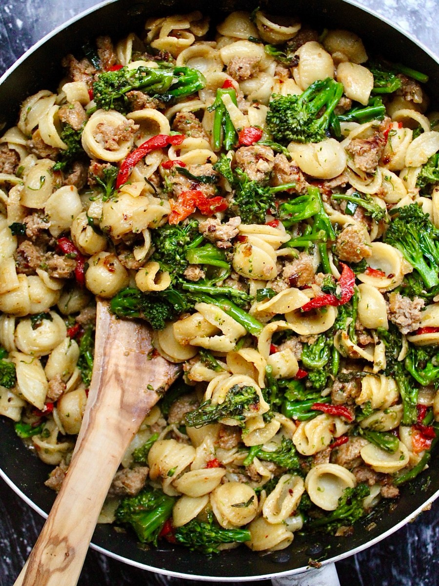 Orecchiette with Hot Sausage &&nbsp;Broccolini