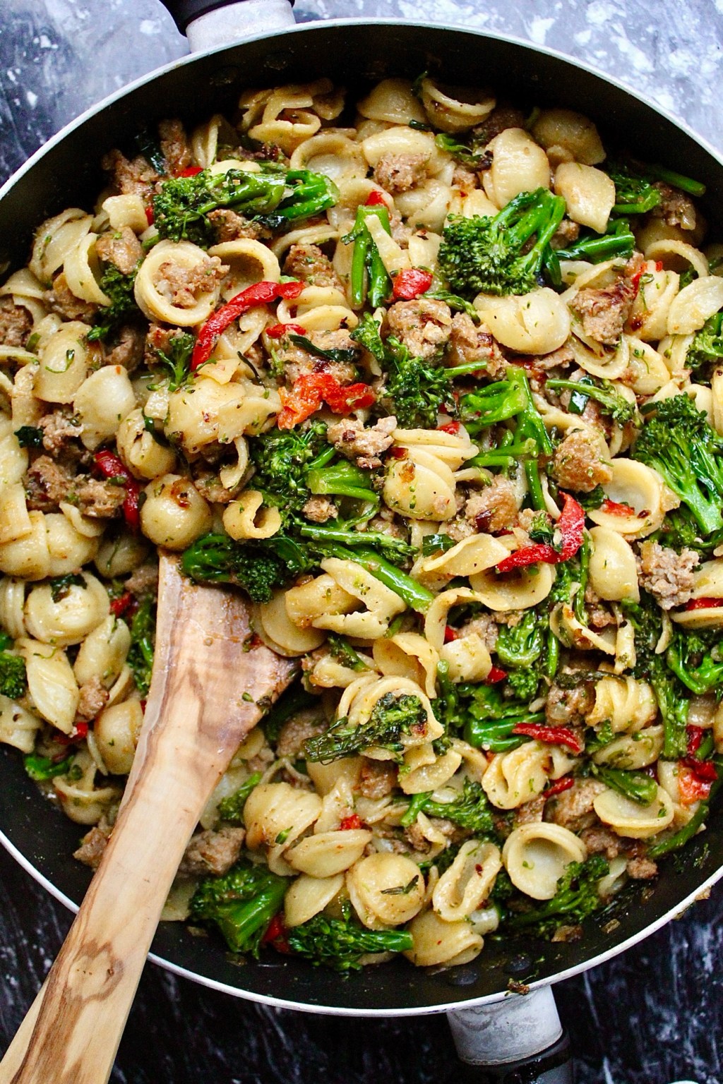 Orecchiette with Hot Sausage &&nbsp;Broccolini