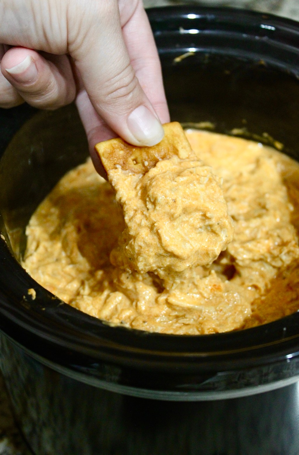 Crockpot Buffalo Chicken Dip